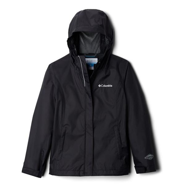 Columbia Arcadia Waterproof Jacket Black For Girls NZ62035 New Zealand